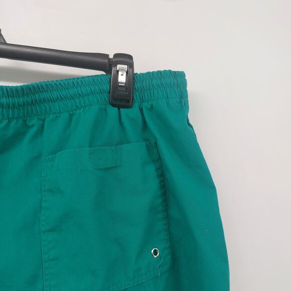 Vintage Swim Trunks Drawstring Beach Pool Green Navy Blue L - Picture 14 of 15
